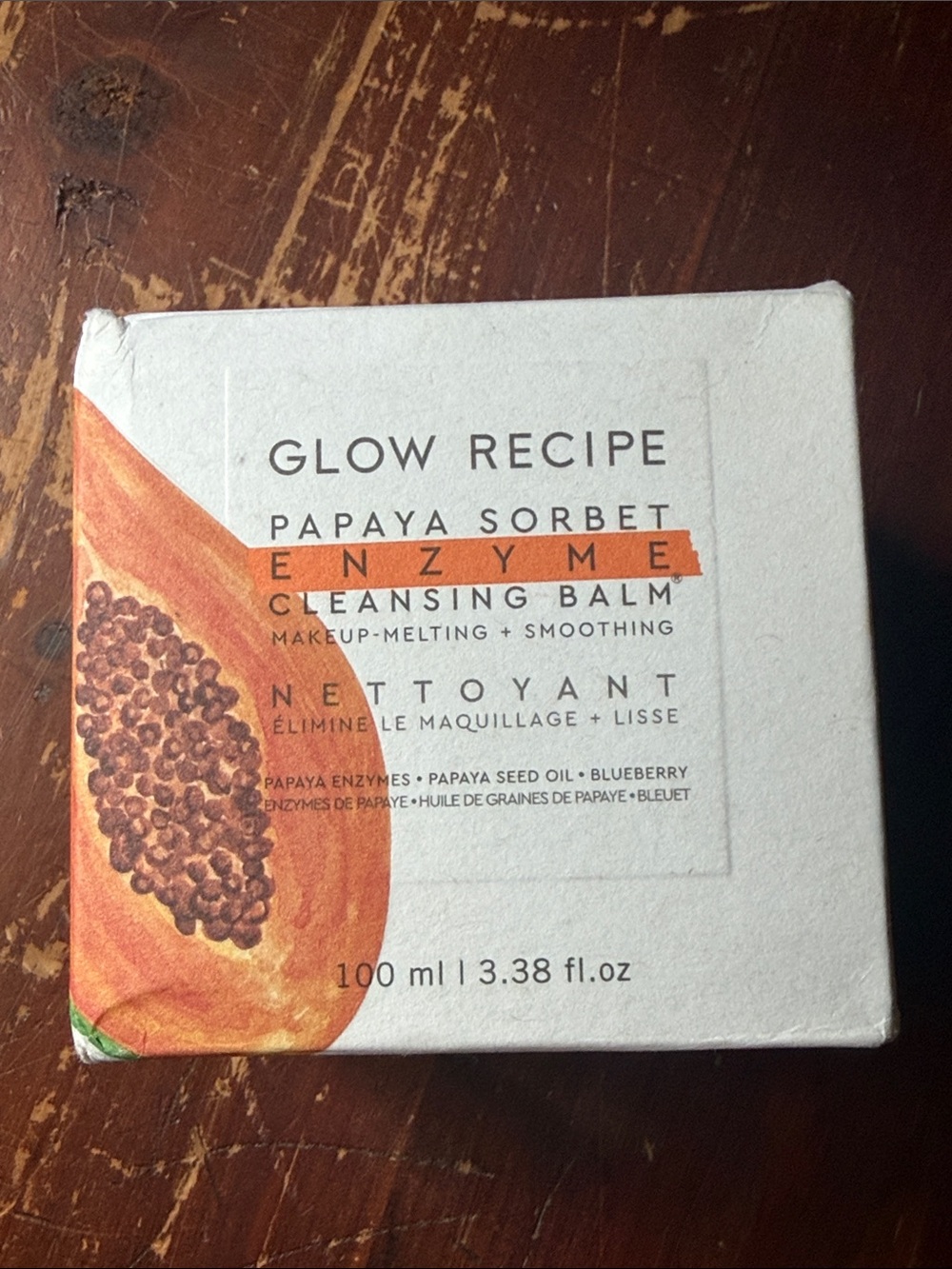 Glow Recipe Papaya Sorbet Enzyme Cleansing Balm $32 NIB